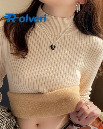 Suéter Retrô com Veludo Interno – Conforto e Elegância no Frio