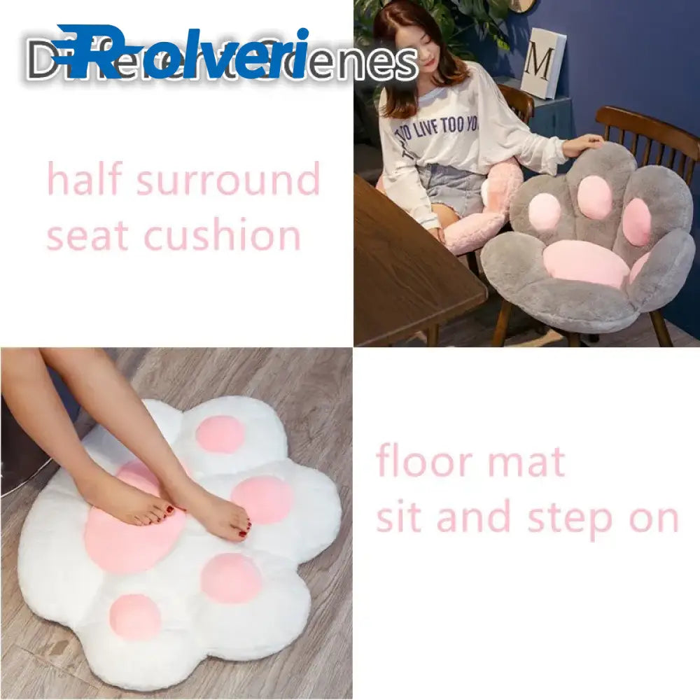 Almofada Kawaii Pata de Gato – Macia 70x60cm