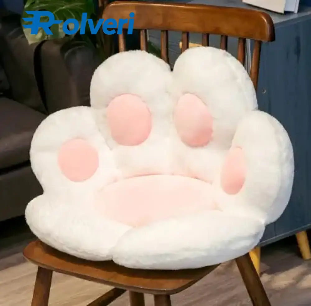 Almofada Kawaii Pata de Gato – Macia 70x60cm 70x60cm / BRANCO
