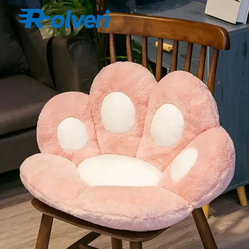 Almofada Kawaii Pata de Gato – Macia 70x60cm 70x60cm / Rosa