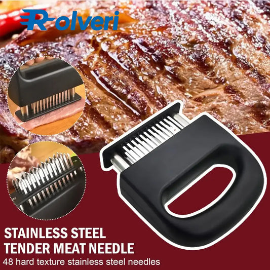 Amaciador de Carne – 48 Agulhas em Aço Martelo para Cozinha A-Meat picker