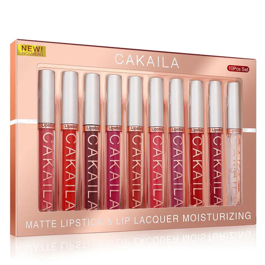 Batom Líquido CAKAILA – Matte Longa Duração 10 Cores