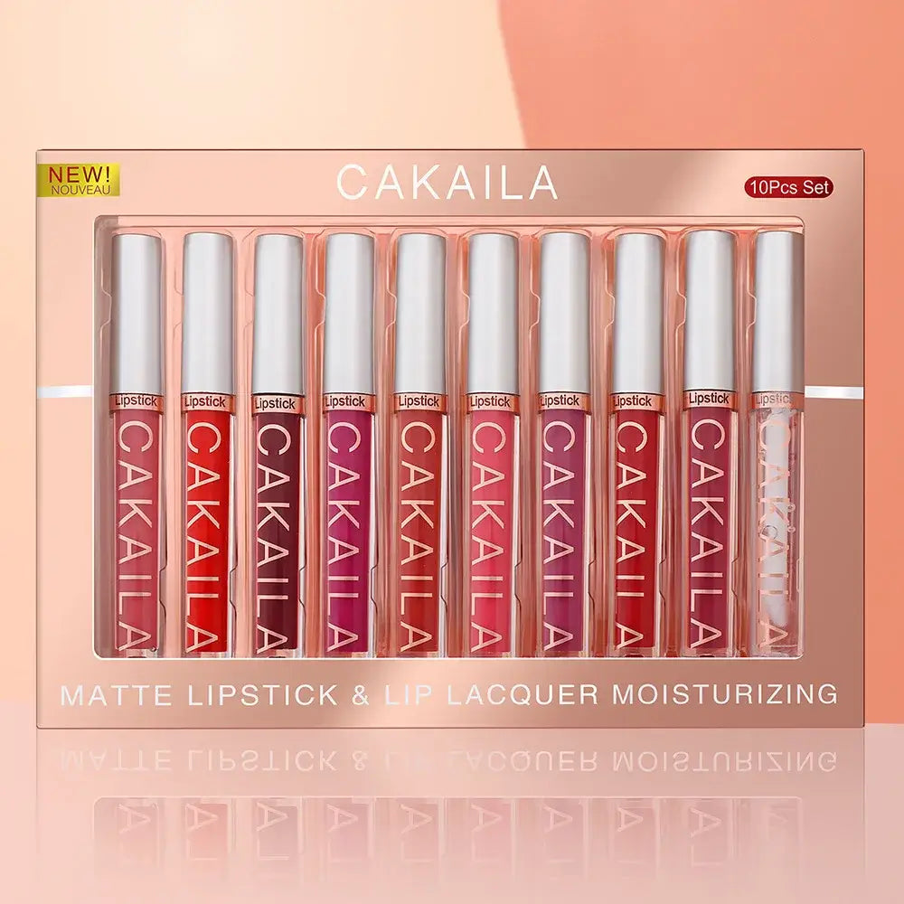 Batom Líquido CAKAILA – Matte Longa Duração 10 Cores
