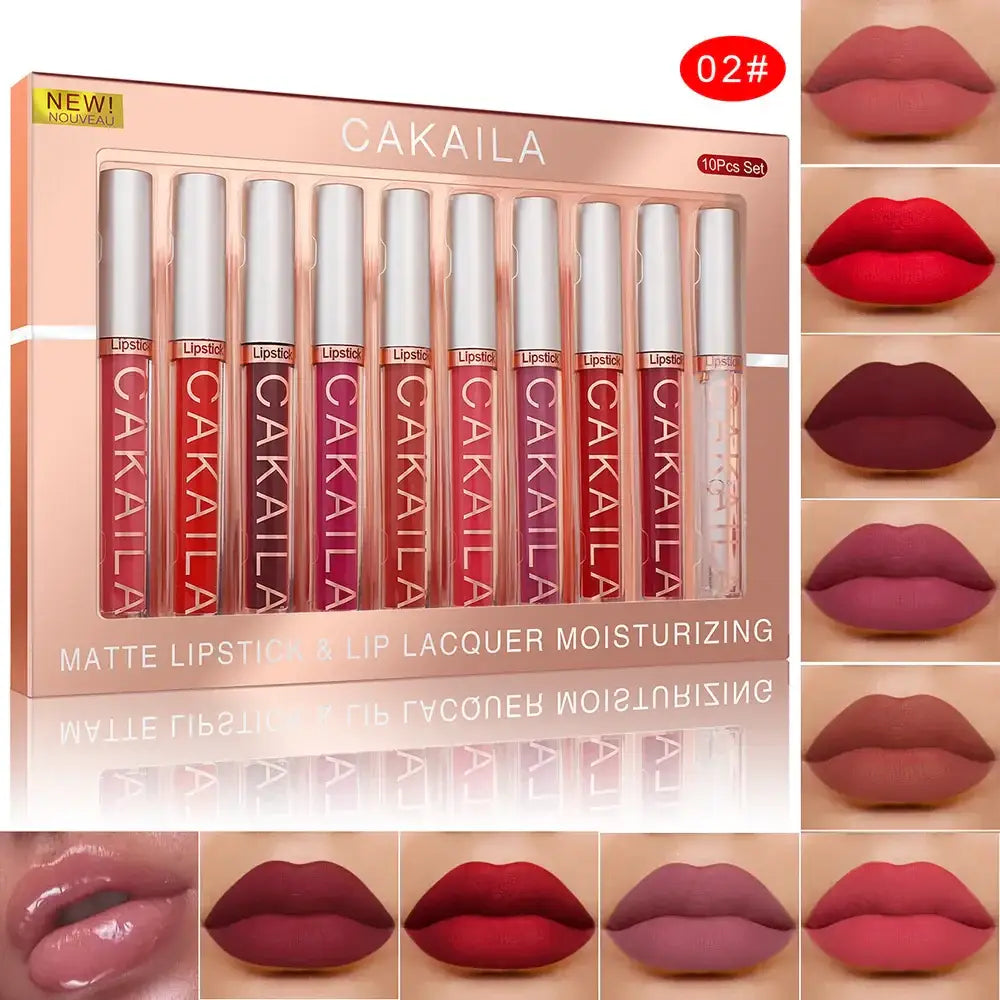 Batom Líquido CAKAILA – Matte Longa Duração 10 Cores 25449-02