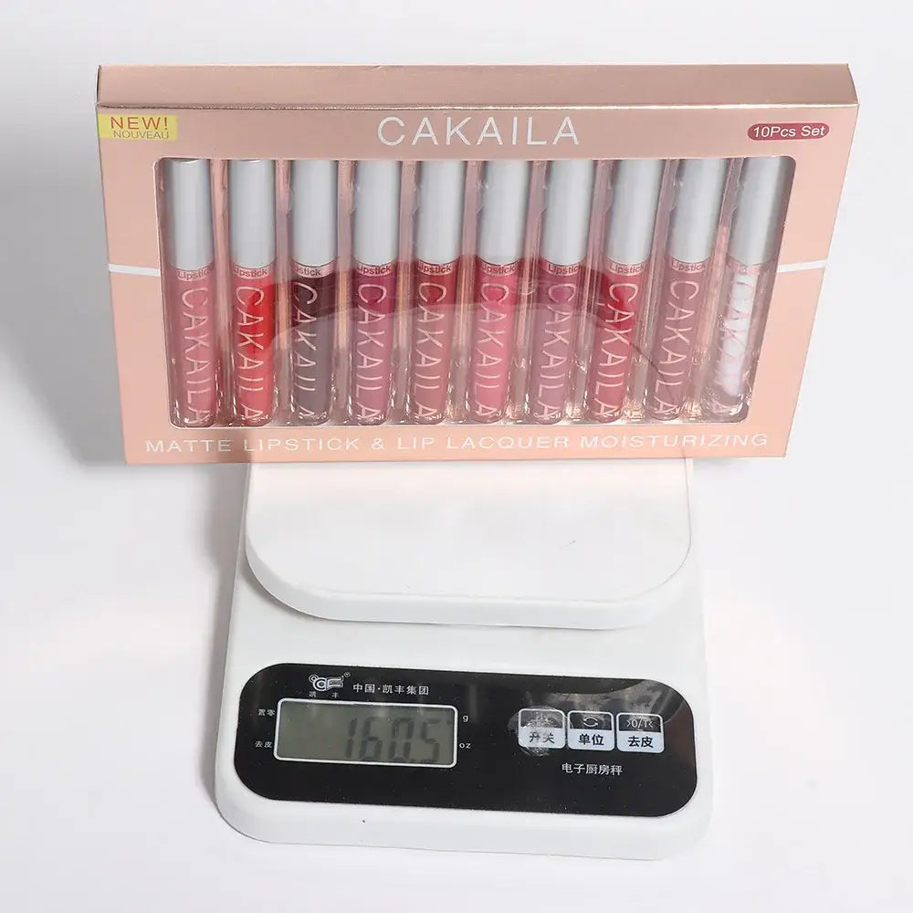 Batom Líquido CAKAILA – Matte Longa Duração 10 Cores