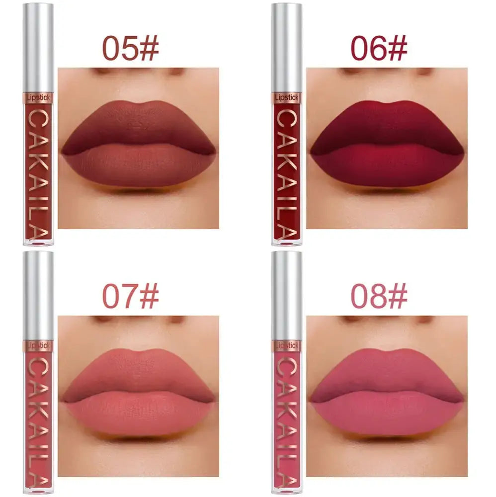 Batom Líquido CAKAILA – Matte Longa Duração 10 Cores