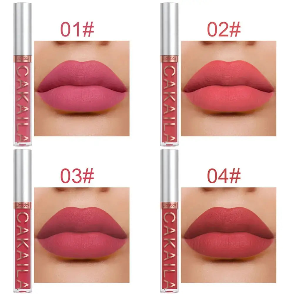 Batom Líquido CAKAILA – Matte Longa Duração 10 Cores