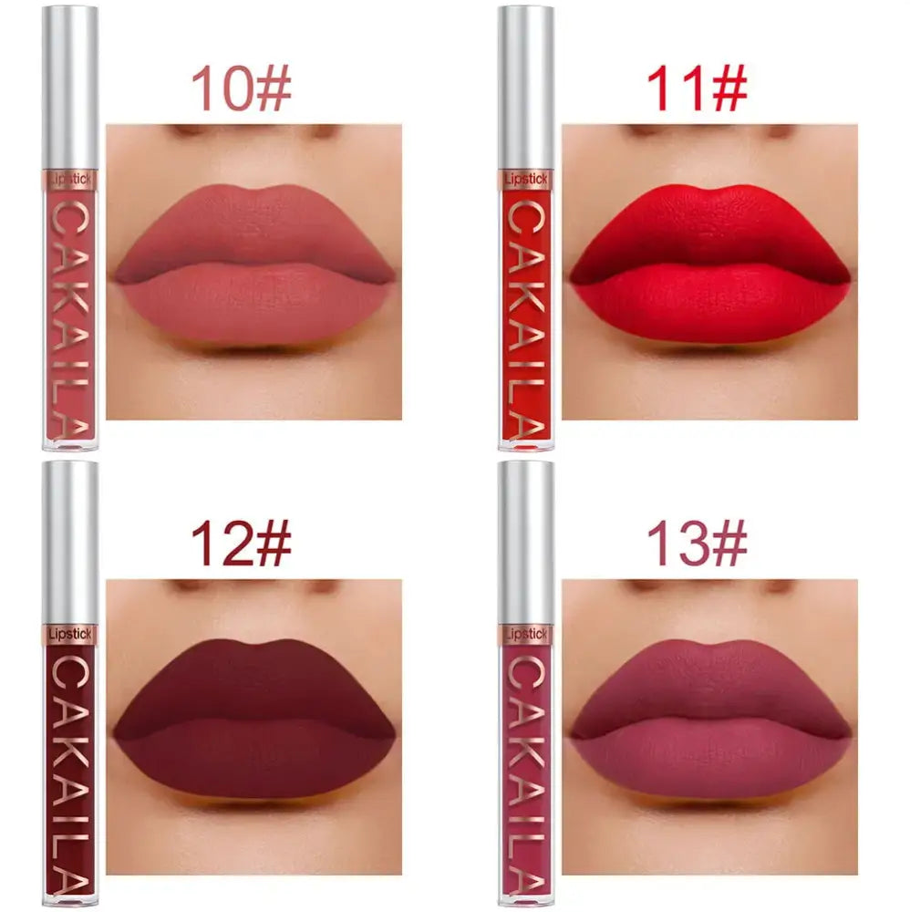 Batom Líquido CAKAILA – Matte Longa Duração 10 Cores