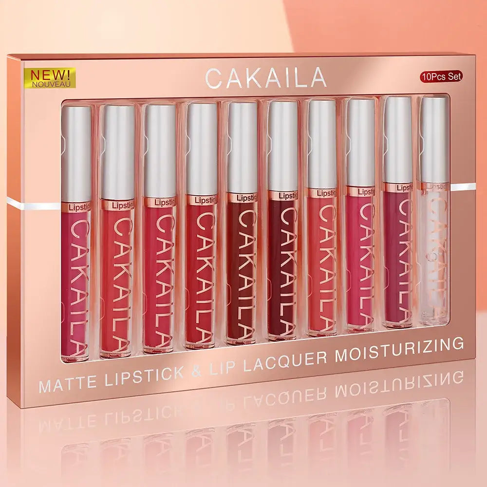 Batom Líquido CAKAILA – Matte Longa Duração 10 Cores