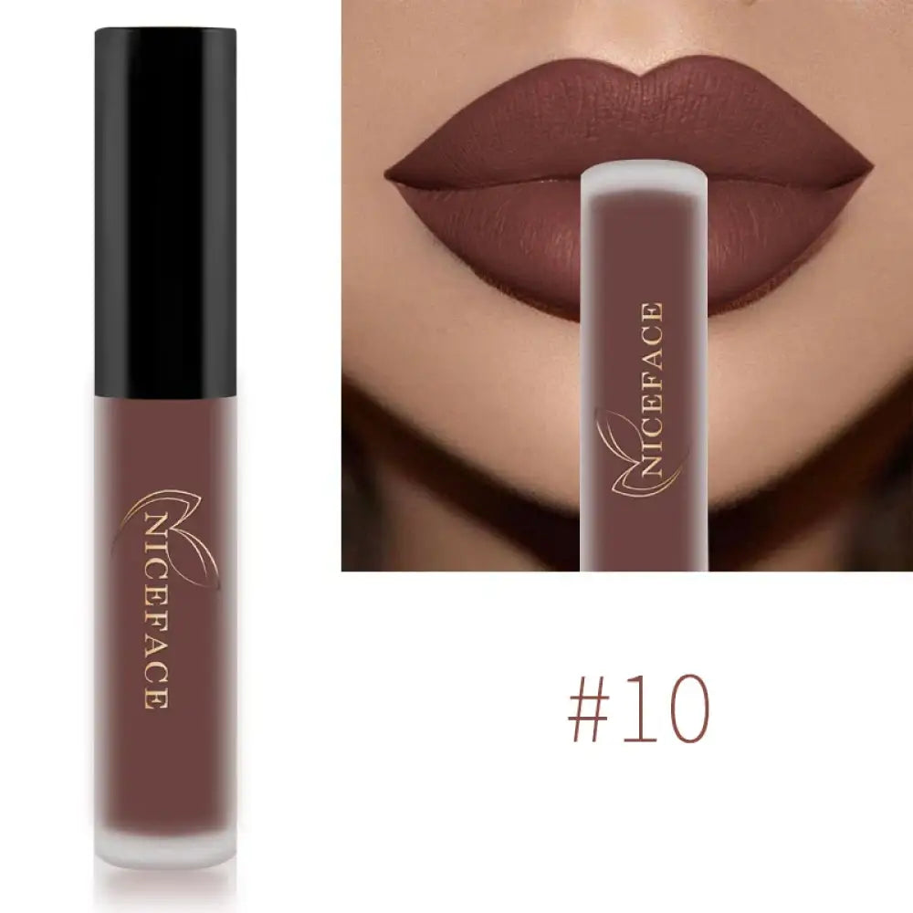 Batom Líquido Niceface – Fosco À Prova D’Água e Longa Duração 10