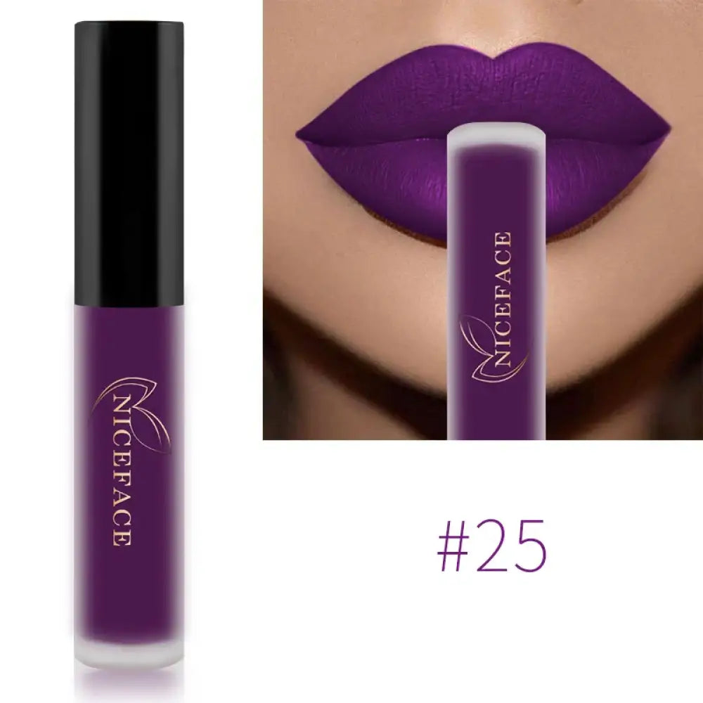 Batom Líquido Niceface – Fosco À Prova D’Água e Longa Duração 25