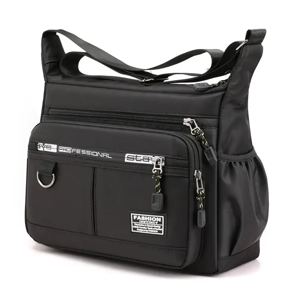 Bolsa Casual Masculina – Estilo Oxford Luxo e Praticidade Black