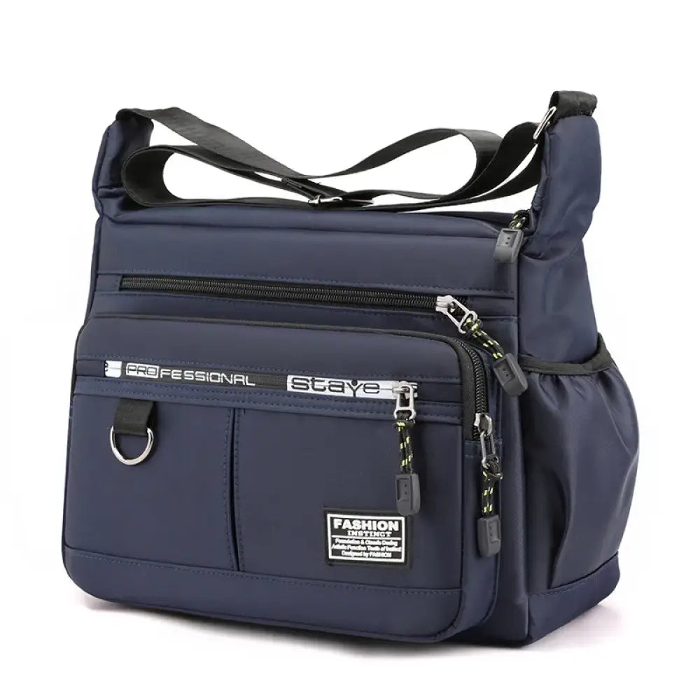 Bolsa Casual Masculina – Estilo Oxford Luxo e Praticidade dark blue