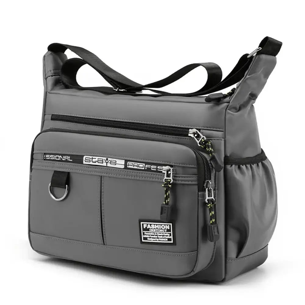 Bolsa Casual Masculina – Estilo Oxford Luxo e Praticidade grey