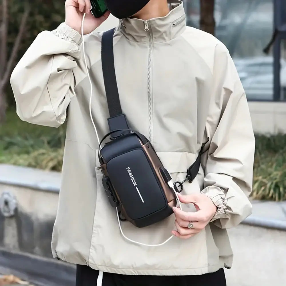 Bolsa Crossbody – Tecido Oxford Durável e Elegante