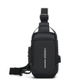Bolsa Crossbody – Tecido Oxford Durável e Elegante Black