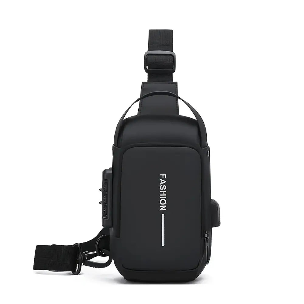Bolsa Crossbody – Tecido Oxford Durável e Elegante Black