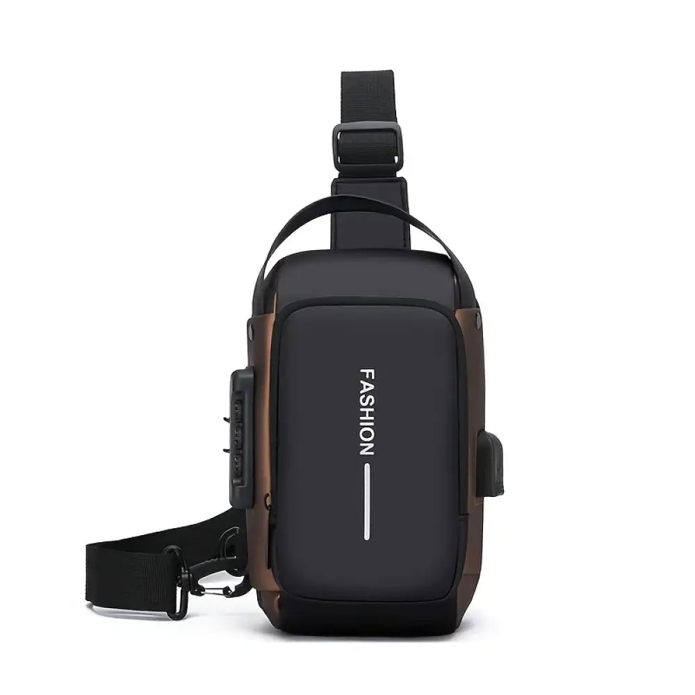Bolsa Crossbody – Tecido Oxford Durável e Elegante Black Golden
