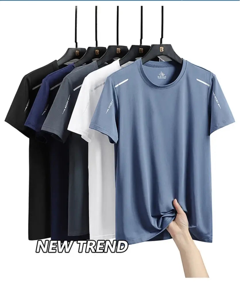 Camiseta Masculina de Verão – Leve Elástica e Respirável