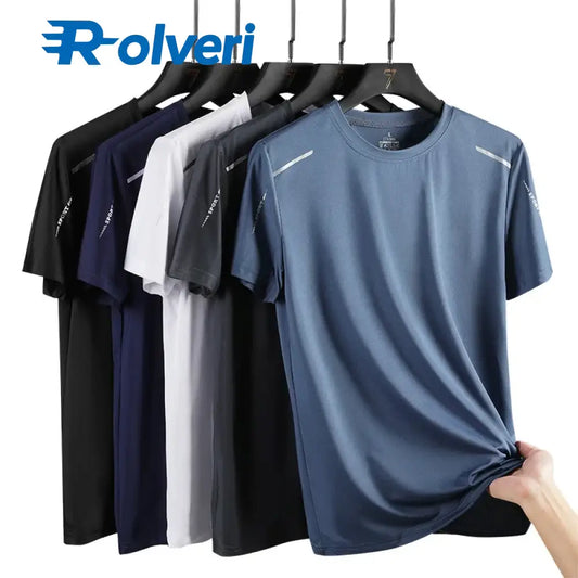 Camiseta Masculina de Verão – Leve Elástica e Respirável