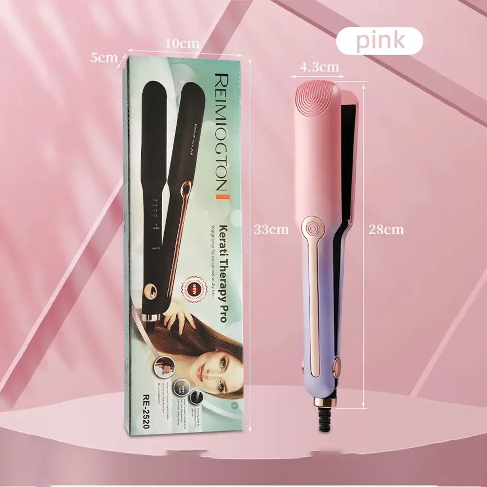 Chapinha e Modelador 2 em 1 Tinsol – Placa de Cerâmica Profissional Rosa / EUA