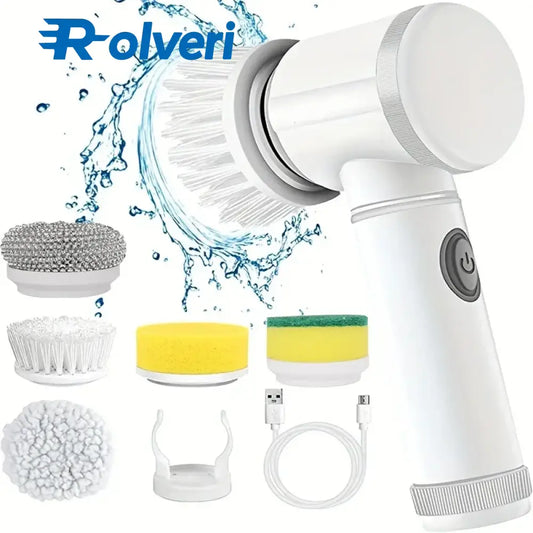 Escova de Limpeza Elétrica – Purificador Giratório Portátil