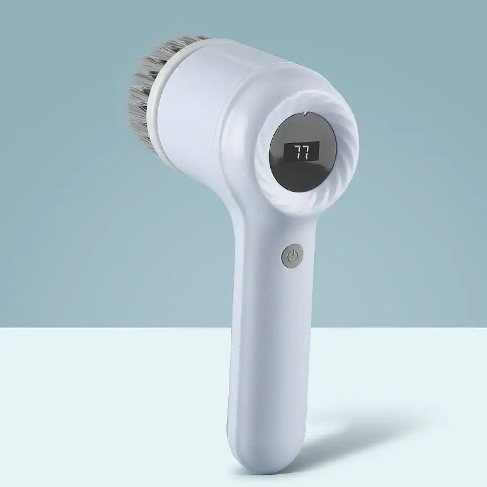 Escova de Limpeza Elétrica – Purificador Giratório Portátil Light Grey