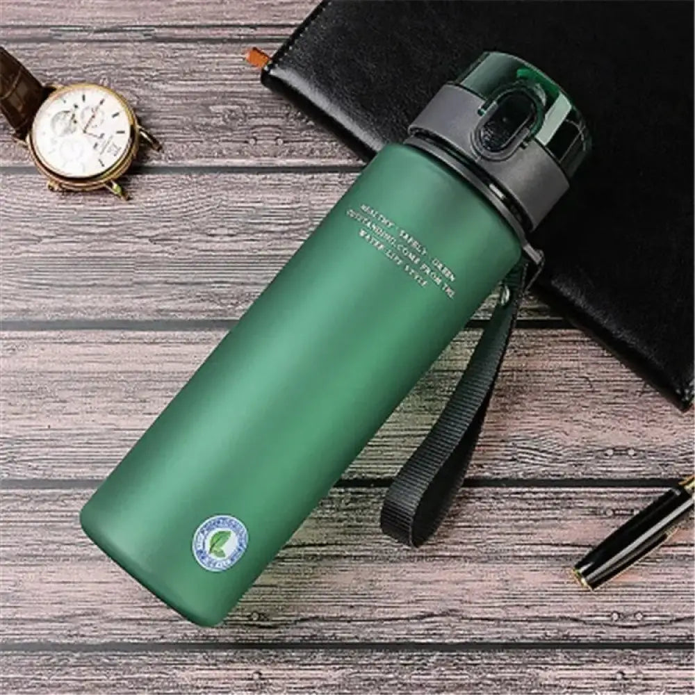 Garrafa Esportiva Portátil – Alta Qualidade e Sem Vazamento Green / 560ml