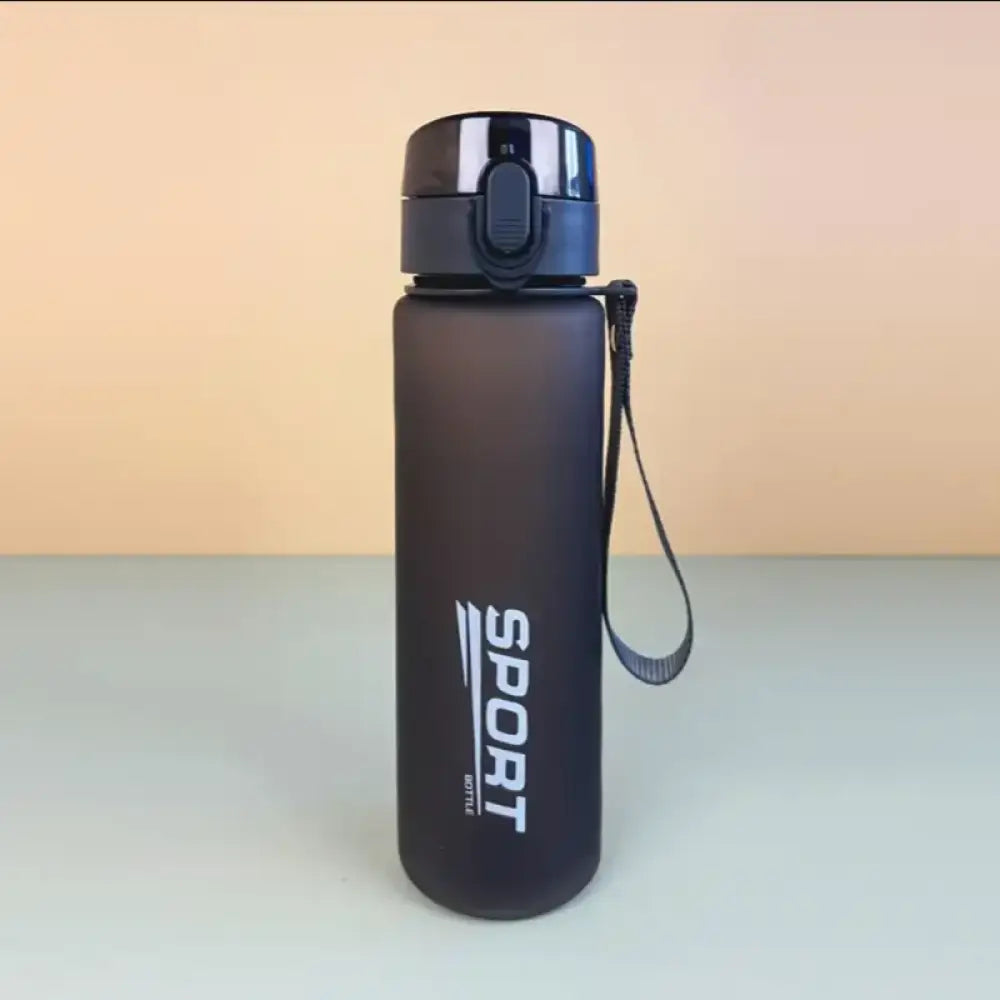 Garrafa Esportiva Portátil – Alta Qualidade e Sem Vazamento New Black Sport / 560ml