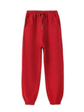 Legging Casual Plus Size – Moda Inverno Confortável Red / L