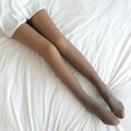 Legging Térmica Feminina – Sexy Quente e Cintura Alta Coffee Pantyhose / 80g L(40-70kg)