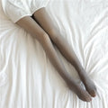 Legging Térmica Feminina – Sexy Quente e Cintura Alta Grey Pantyhose / 80g XL(60-90kg)