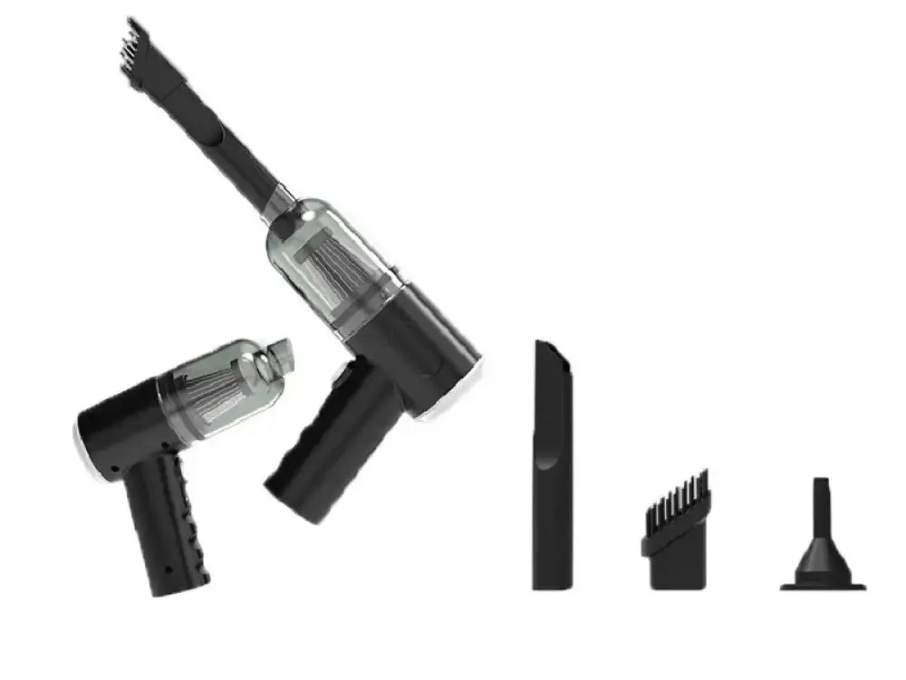 Mini Aspirador Doméstico e Automotivo – Prático e Compacto Preto
