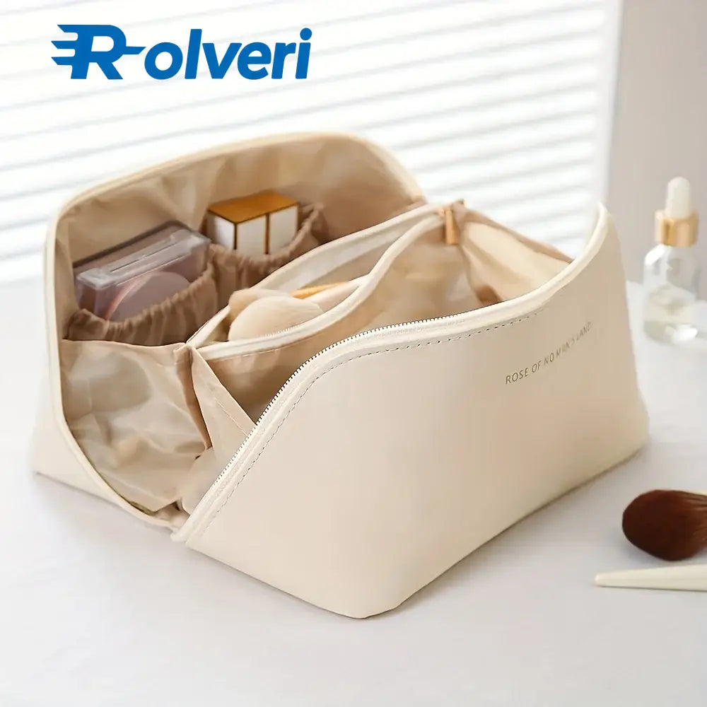 Organizador de Maquiagem Feminino – Bolsa de Cosméticos com Zíper