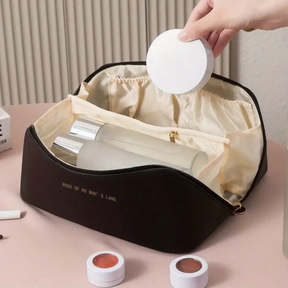 Organizador de Maquiagem Feminino – Bolsa de Cosméticos com Zíper