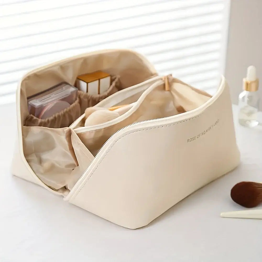 Organizador de Maquiagem Feminino – Bolsa de Cosméticos com Zíper