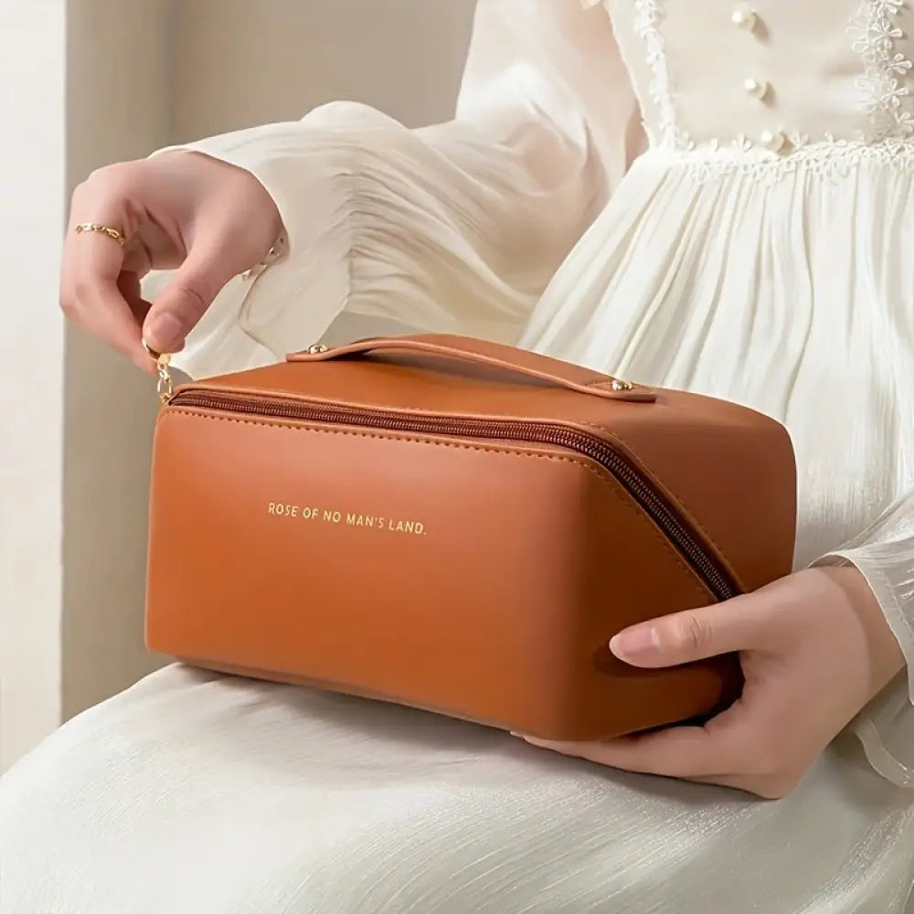 Organizador de Maquiagem Feminino – Bolsa de Cosméticos com Zíper