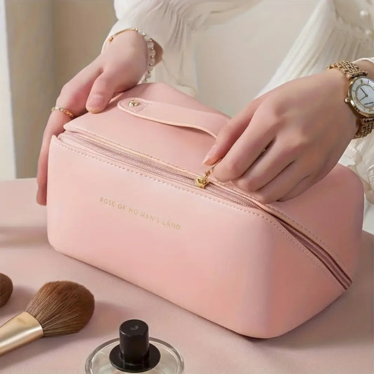 Organizador de Maquiagem Feminino – Bolsa de Cosméticos com Zíper