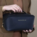 Organizador de Maquiagem Feminino – Bolsa de Cosméticos com Zíper black