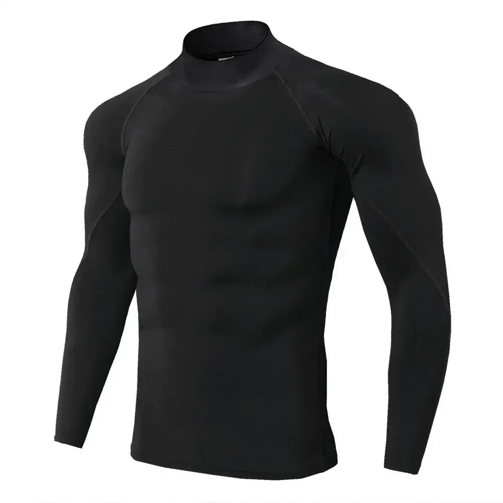 Rashguard de Compressão – Manga Longa Confortável e Ajustada Black 01 / M