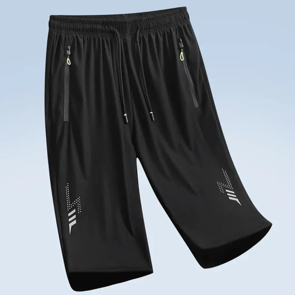 Shorts de Fitness Masculino – Secagem Rápida e Super Leve Black 003 / 4XL 80kg-85kg