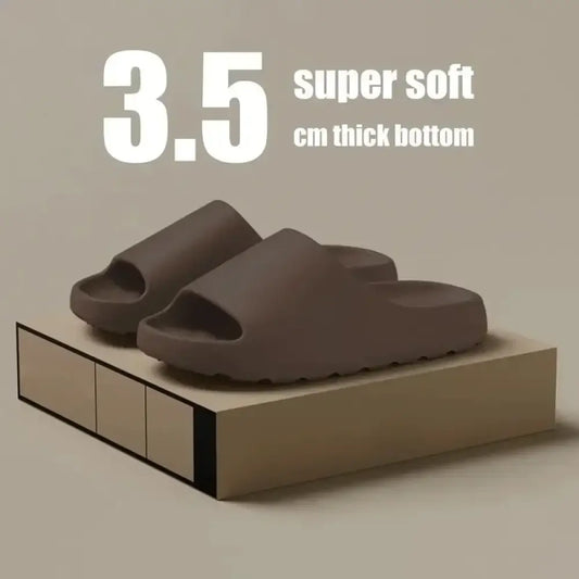 Slides Unissex de Verão – Fundo Grosso e Estilo Casual brown / 44-45